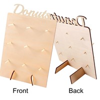 Support à donuts en bois, style classique chinois, pour fêtes d'anniversaire, mariages, présentoirs décoratifs, accessoires créatifs pour la maison, présentoir à desserts