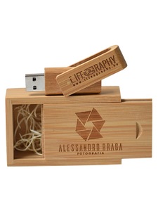 Quà tặng khuyến mãi bằng gỗ USB Stick tre USB Flash Drive 32GB 16GB 128GB sự thật Công suất món quà cưới Bộ nhớ 3.0 USB Flash Drive - Product Image 6