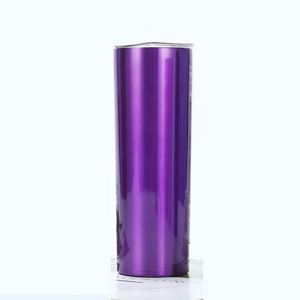 Gobelet isotherme droit de 20 oz en acier inoxydable avec revêtement arc-en-ciel, tasse à café mince avec couvercle transparent - Product Image 6