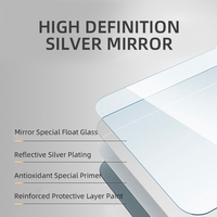 Miroir de salle de bain LED personnalisé de haute qualité pour hôtel, 70-80 cm, avec écran tactile, miroir LED