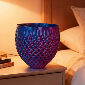 Pantalla de Lámpara Art Deco de ABS Fundido ANTINSKY para Dormitorio, Estudio, Mesita de Noche - Luz Cálida, Decoración de Escritorio - Product Image 4