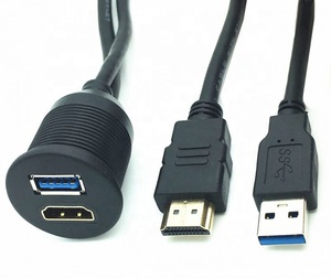 Barco del coche Dash montaje USB 3,0 <span class=keywords><strong>A</strong></span> macho <span class=keywords><strong>A</strong></span> hembra HD MI <span class=keywords><strong>un</strong></span> Cable de extensión macho <span class=keywords><strong>A</strong></span> hembra - Product Image 5
