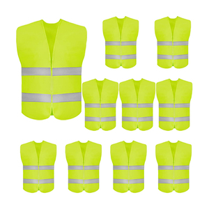 CITICITY เสื้อกั๊กสะท้อนแสงสีเหลืองโพลีเอสเตอร์ ANSI คลาส 2 EN ISO 20471 คลาส 2 พร้อมแถบสะท้อนแสง - Product Image 1