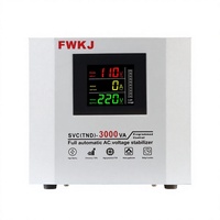 Stabilisateur de tension intelligent entièrement automatique monophasé 3000VA avec écran LCD 50Hz