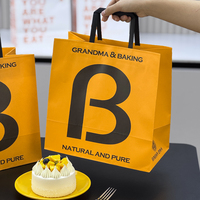 Sacs en papier personnalisés imprimés avec votre propre logo, emballages alimentaires de luxe pour restaurants à emporter, sacs en papier pour plats à emporter en gros