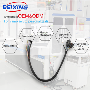 Accessoires de <span class=keywords><strong>moto</strong></span> BeiXing, <span class=keywords><strong>faisceau</strong></span> de câblage simple gauche à 5 fonctions E00273 PVC IP66, phare, projecteur, <span class=keywords><strong>clignotant</strong></span>, interrupteur de klaxon - Product Image 6