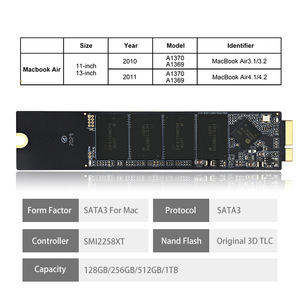 Solid State <b>Drive</b> For Mac A1369 A1370 2.5 Inch M2 Interface 550mb <b>Sata</b> Tlc Flash Memory Storage Upgrade - Product Image 4