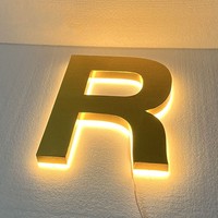 Numéros de maison en métal personnalisés en acier inoxydable avec éclairage 3D, numéros lumineux pour adresse