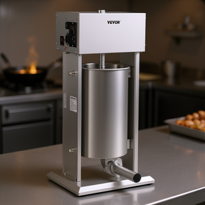 Embutidora de salchichas eléctrica Vevor de 15L de acero inoxidable con velocidad variable manual para uso doméstico y en restaurantes - Product Image 2