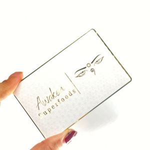 Nouveau produit : Cartes de visite personnalisées en acier inoxydable avec logo - Product Image 3
