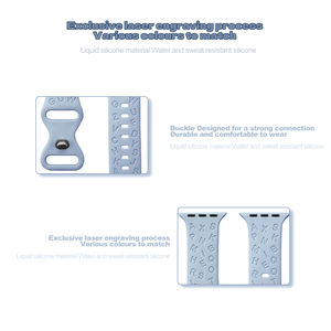 Pulseira Gravada para Iwatch Série ultra 7 SE 6 8 Pulseira De Silicone para Apple Watch Band 45mm 49 38 40mm Borboleta - Product Image 6