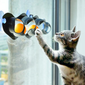Funny <b>Cat</b> Wave Ball Toy Pet <b>Plush</b> Wall Toy for <b>Cats</b> Window Sill Entertainment Type for <b>Cat</b> - Product Image 2