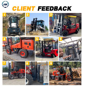 Gratis Verzending 3.5ton 5ton 6 Ton 4X4 4wd Diesel Outdoor Ce Epa 5 Alle Ruw Terrein 3 Podium Mast Industriële Off-Road Vorkheftruck - Product Image 6