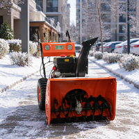 Souffleuse à neige à essence portative, mini équipement de déneigement pour jardin et usage résidentiel
