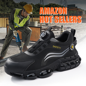 GUYISA Chaussures <span class=keywords><strong>de</strong></span> <span class=keywords><strong>sécurité</strong></span> pour le sport à boucle intelligente Anti-smash Anti-crevaison Chaussures <span class=keywords><strong>de</strong></span> <span class=keywords><strong>sécurité</strong></span> à la mode à boucle intelligente pour hommes - Product Image 4