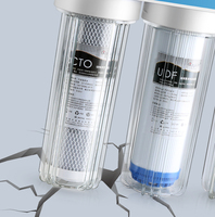 10 pouces maison 3 étages installateurs d'eau alcaline pré système de filtre à eau membrane d'ultrafiltration filtre purificateur d'eau uf