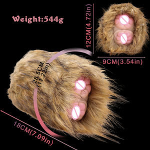 Muñeca de masturbación de animales de fantasía sexual, muñeca de peluche <span class=keywords><strong>Vaginal</strong></span>/anal realista para 18 +, herramientas de masturbación de <span class=keywords><strong>doble</strong></span> penetración, Vagina masculina - Product Image 6