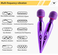 Vibrateur AV pour femmes, vibrateur puissant et fort, vibrateur pour masturbation féminine avec barre de massage AV plaquée