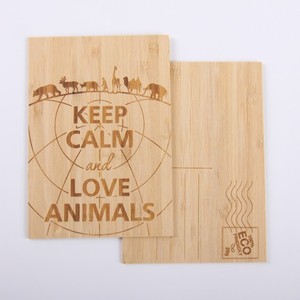 In khắc tre gỗ bưu thiếp thiệp chúc mừng - Product Image 5