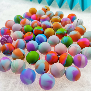 Perles en silicone de qualité supérieure, rondes, 15 mm, couleur bonbon, de qualité alimentaire pour bébés, clips de sucettes <span class=keywords><strong>DIY</strong></span>, vente en gros auprès d'un fabricant chinois - Product Image 6