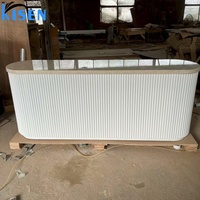 Bureau de réception en pierre de grande taille Kisen Luxury, polyvalent pour le bureau, l'hôpital, le bar, l'hôtel, le salon, l'atelier, le salon de coiffure, le comptoir de caisse