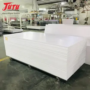 JUTU High Density 5mm 8mm PVC Foam Sheet Wall Panel Manufacturer White PVC Foam Board