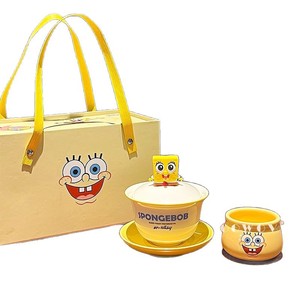 Juego de Té de Cerámica de Bob Esponja y Patricio, Caja de Regalo, Regalo de Inauguración de Casa, Regalo de Cumpleaños - Product Image 2