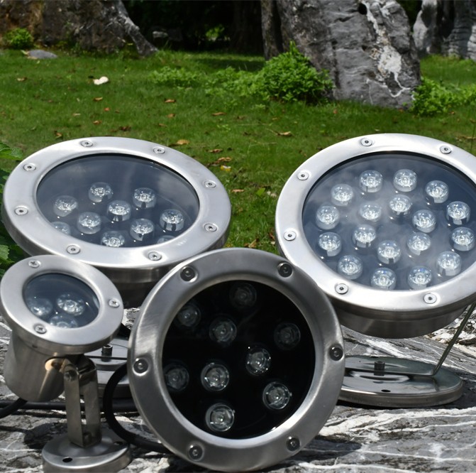 Wholesale Multifunction Stainless Steel Material Waterproof Pool Lamp Ip68 Swimming Led Underwater Pool Lights
