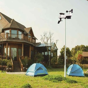 Ft0835 Wifi Trạm thời tiết hiển thị màu không dây trong nhà ngoài trời Nhiệt kế ẩm kế đo mưa máy đo gió sử dụng Vườn Nhà - Product Image 5