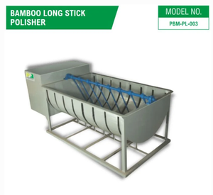 Máquina pulidora de bambú de 2 HP con mango largo, diseñada para trabajar con bambú, control preciso para un pulido perfecto. - Product Image 2