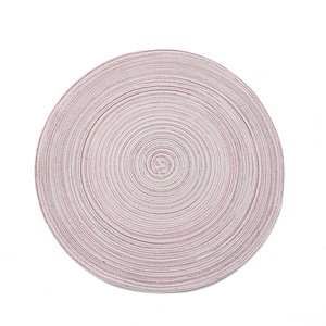 Tovagliette rotonde intrecciate resistenti al calore tappetini da tavolo cerchio resistente cerchio <span class=keywords><strong>posto</strong></span> per festa di primavera banchetto tavola decorazione - Product Image 2