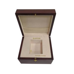 Caja de reloj de madera Lotos, rectangular, roja, de alto brillo, duradera, para guardar joyas, hecha a mano en Alemania - Product Image 4