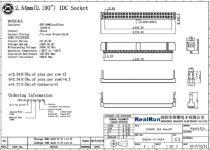 2.54 mét nữ ổ cắm <span class=keywords><strong>IDC</strong></span> tiêu đề 20 pin Nylon <span class=keywords><strong>IDC</strong></span> nối - Product Image 4