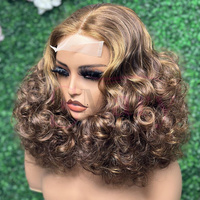 Proveedor de Cabello Humano Virgen Crudo SDD, Peluca con Cierre de Encaje 4x4, Densidad Completa, Cabello Humano, Peluca Frontal de Encaje Transparente para Mujeres Negras