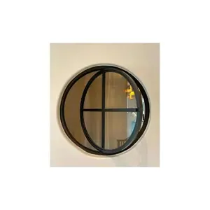 Puerta pivotante de cristal triangular con arco moderno personalizado, ventanas de aluminio estrechas superdelgadas, columpio, acero inoxidable Exterior duradero - Product Image 1