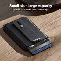Nouveau Portefeuille Anneau Magnétique en Cuir pour Cartes Téléphone iPhone Samsung Google Pixel OEM ODM Logo Personnalisé Emballage