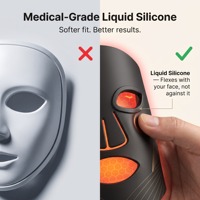 Masque de photothérapie LED, équipement facial en silicone, télécommande sans fil, dispositif de lumière infrarouge multi-longueurs d'onde, OEM ODM