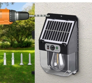 New Wall <b>Light</b> IP65 Garden Outdoor Waterproof LED1-8 Bulb 4 Solar <b>Lights</b> for Home W7116-1 <b>Motion</b> <b>Sensor</b> Rechargeable Replaceable - Product Image 5