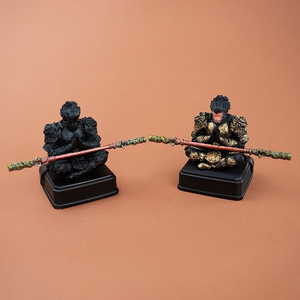 Escultura de resina de alta calidad de Black Myth Wukong, mono negro, artesanía para decoración del hogar y festividades, superventas 2025 - Product Image 2