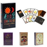 Jeu de Tarot de Divination Française, Cartes Oracle, Affirmation Éco-Positive, Jeu de Tarot de Marseille en Papier avec Guide, En Vente