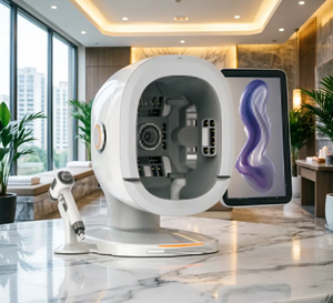 Analyseur de peau portable avec rapport intelligent, testeur de peau du visage pour la détection des UV et des pigments, analyseur d'hydratation de la peau sans fil pour les personnes - Product Image 1