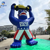 Publicité Extérieure Extrêmement Attrayante, Ballon Gonflable Géant Gorille de 25 Pieds de Haut pour une Vente Énorme
