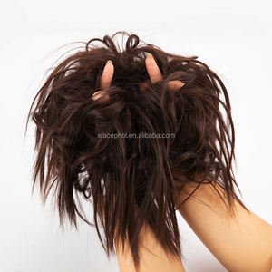 Extension de cheveux bouclés, peigne à cheveux facilement extensible, Extension queue de cheval à Clip, chouchou, plateau à <span class=keywords><strong>Chignon</strong></span>, queue de cheval, postiche - Product Image 4