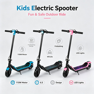 Trottinette électrique pliable pour enfants, trottinette électrique portable avec lumière LED sur le plateau, haut-parleur Bluetooth pour garçons et filles - Product Image 3