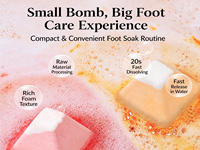 Bombes de bain de pieds naturelles aux herbes en forme de colline, comprimés de trempage pour les pieds aux extraits végétaux pour les soins des pieds, personnalisation OEM disponible