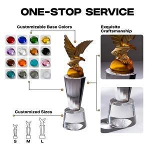 Escultura de Cristal K9 Creativa con Forma de Pájaro en Vuelo, Logotipo Personalizado para Empresas, Apreciación a los Empleados, Decoración de Oficina - Product Image 6