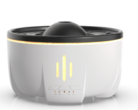 Humidificateur de nuage de pluie télécommandé 7 couleurs LED diffuseur d'arôme d'huile essentielle goutte de pluie humidificateur à ultrasons diffuseur multi-fonctions