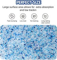 0.5mm Premium écologique litière pour chat cristal Gel de silice indicateur PH très absorbant sans poussière pour les soins de santé meilleur chat