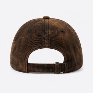T&L Custom Chenille Embroidery Logo 6-Panel Corduroy Adjustable Sports Cap Vintage Retro <b>Dad</b> <b>Hat</b> Wholesale OEM - Product Image 5