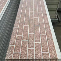 Panneau mural sandwich décoratif gaufré en pu Grande brique standard extérieure